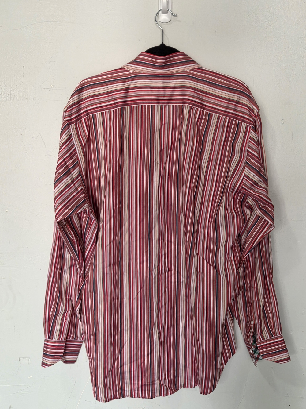 Thomas Dean Multi Color Multi-Stripe Button Shirt - Picture 4 of 6
